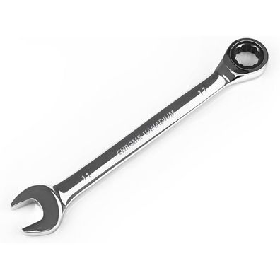 Egofine 11 mm Ratschen-Ringmaulschlüssel | 72-Zahn-Ratsche | 12-Kant