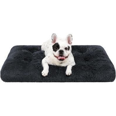 KSIIA Hundebett 60x45cm Schattengrau - Waschbar, flauschig, rutschfeste