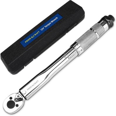 PRIDE&CRAFT 1/4 Zoll Drehmomentschlüssel 20-200in-lb/2.26-22.6Nm, 72 Zähne