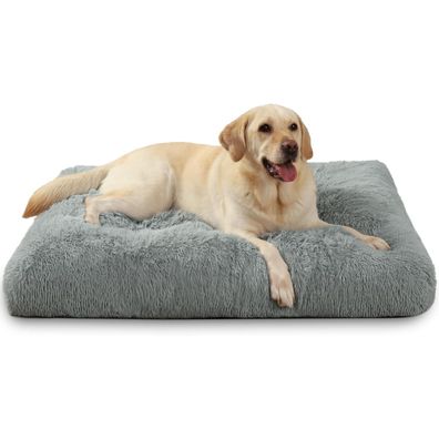 KSIIA Hundebett für große Hunde, waschbar, Plüsch, 105x70cm, rutschfeste