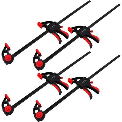 Maxpower Einhandzwingen Set 600 mm, 4 Stück, Robust und Stark für