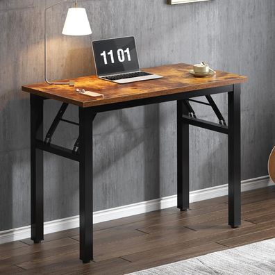 SogesHome Klapptisch Computertisch 80x40 cm, PC Tisch, Kleiner Schreibtisch für
