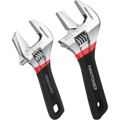 Maxpower Verstellbarer Schraubenschlüssel Set (150mm/200mm) - 2 Stück