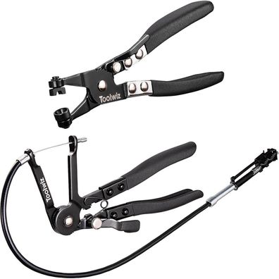 Toolwiz Schlauchklemmenzangen-Set (2-teilig) mit flexibler Zange und