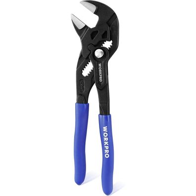 Workpro Zangenschlüssel 180 mm, verstellbare Rillengelenkzange bis 40 mm