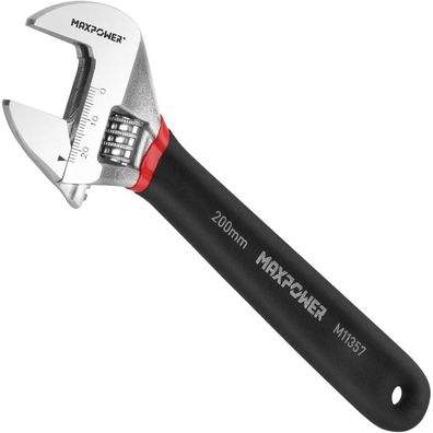 Maxpower 200mm Verstellbarer Schraubenschlüssel, Rollgabelschlüssel, max. 24mm