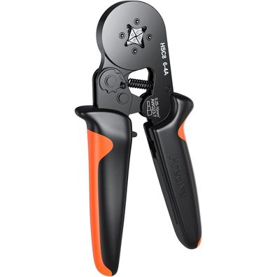Preciva Crimpzange Aderendhülsen 0,25-10mm², Vierkant Presszange für isolierte