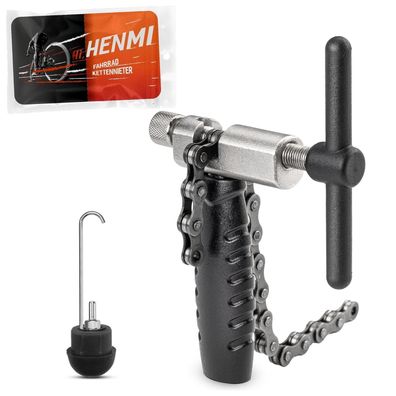 HENMI Kettennieter Fahrrad für 6-12 Fach Fahrradketten Reparatur, Mountainbike