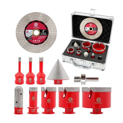 Focstol Diamant Fliesenbohrer Set (10tlg.) - Lochsäge für harte Materialien
