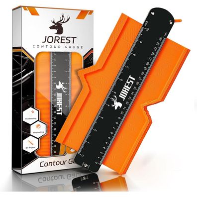 JOREST Konturenlehre 25cm - Präzises Messwerkzeug für Handwerker und Heimwerker