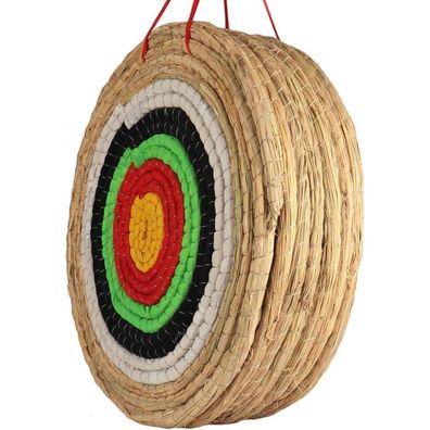 AUVIM 7 Lagen Stroh-Bogenschießscheibe 20 Zoll für Recurve-, Compound- und