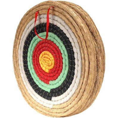 AUVIM 3-lagiges Stroh-Bogenschießziel 50cm Grün - Traditionell, Handgefertigt