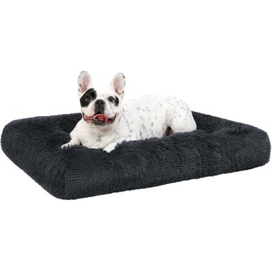 KSIIA Hundebett 76x52cm, Plüsch Hundekissen waschbar, rutschfeste Unterseite