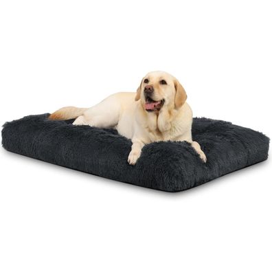 KSIIA Hundebett 105x70cm Schattengrau - Waschbar, Plüsch, rutschfeste