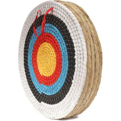 AUVIM 20 Zoll Stroh-Bogenschießscheibe für Recurve-, Compound- und Langbögen, 5
