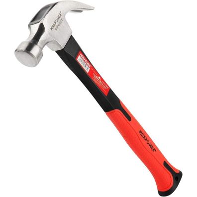 Maxpower Klauenhammer mit ergonomischem Griff aus Glasfaser, 226g Kopfgewicht