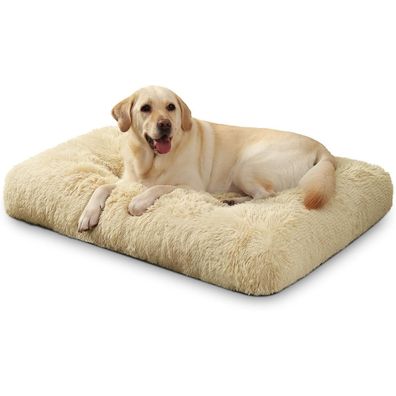 KSIIA Hundebett für große Hunde, waschbar, Plüsch, 105x70cm, rutschfeste