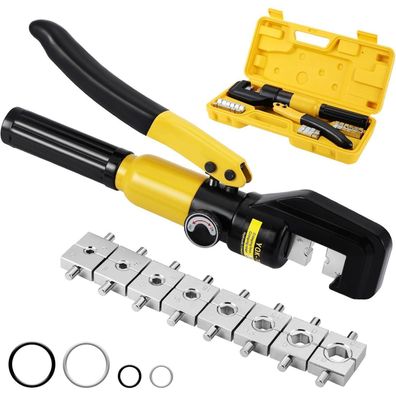 Faankiton 10 Tonnen Hydraulische Presszange Crimpzange 4-70 mm² mit 9 Paar