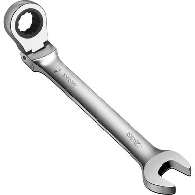 WISEUP 22mm flexibler Ratschenschlüssel, 180° winkelverstellbar, Ringschlüssel
