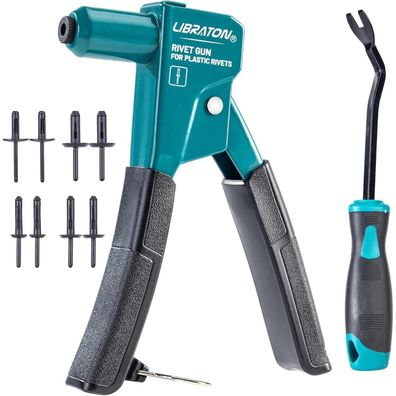 Libraton Kunststoff-Nietpistolen-Set 90 Grad Winkel mit 40 Nylon-Nieten