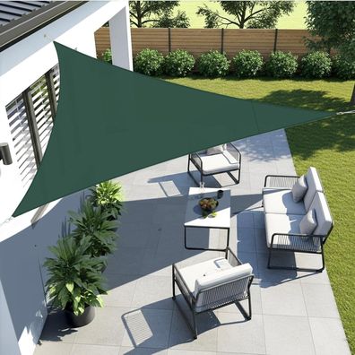 LOVE STORY Sonnensegel Dreieckig 3x3x3m Wasserdicht Verde - UV-Schutz für