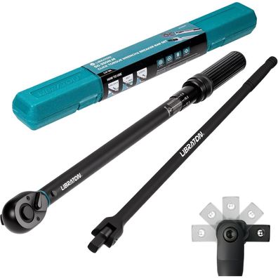 Libraton Drehmomentschlüssel 1/2 Zoll, 50-350 NM, ±3% Genauigkeit, Gelenkgriff