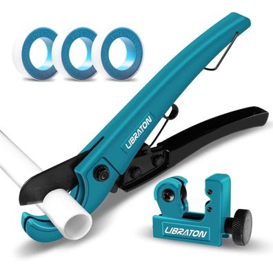 Libraton PVC & Mini Rohrschneider Set für Kunststoff (0-31mm) und