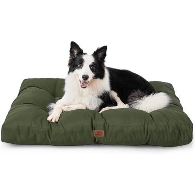 Bedsure Hundematte L (91x68x10cm) - Waschbar und Robust für Große Hunde, Grün