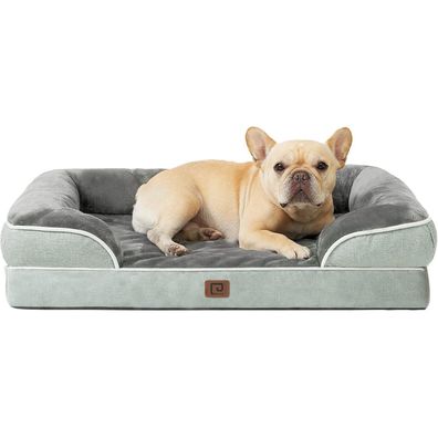 Eheyciga Orthopädisches Hundebett (76x51cm) aus Memory Foam, waschbar