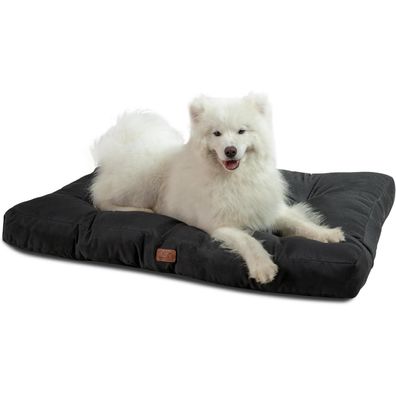 Bedsure Hundematratze XXL 111x89cm, tiefschwarz - Waschbar & Gepolstert für