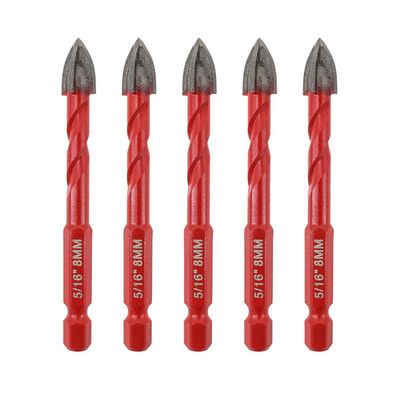 Focstol Fliesenbohrer Set 8mm - 5 Stück Hartmetallbohrer mit
