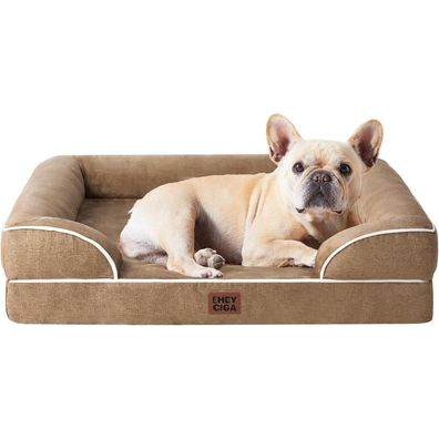 Eheyciga Orthopädisches Hundebett 76x51cm mit Memory Foam, waschbar und
