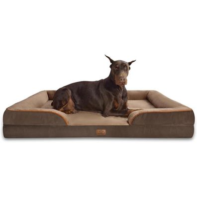 Bedsure Orthopädisches Hundebett Ergonomisches Hundesofa 134x106 cm Hundecouch