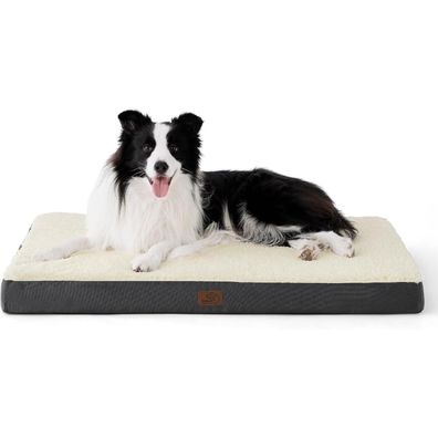 Bedsure Orthopädisches Hundebett für große Hunde, 91x69x7.6cm, waschbar