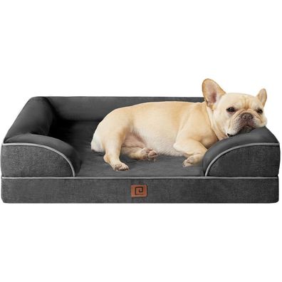 Eheyciga Orthopädisches Hundebett aus Memory Foam, 76x51cm, Waschbar