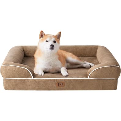 Eheyciga Orthopädisches Hundebett für große Hunde, 91x68cm, Memory Foam