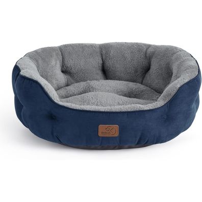 Bedsure Katzenbett Navyblau, waschbar, 63x53x20cm, mit herausnehmbarem Kissen