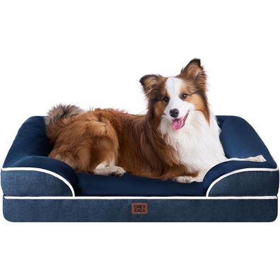 Eheyciga Orthopädisches Hundebett für große Hunde, 104x69cm, Memory Foam
