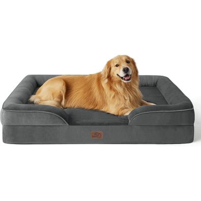 Bedsure Orthopädisches Hundebett Ergonomisches Hundesofa 134x106 cm für große