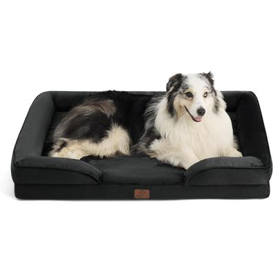 Bedsure Orthopädisches Hundebett L (106x80 cm) - Ergonomisches Hundesofa mit