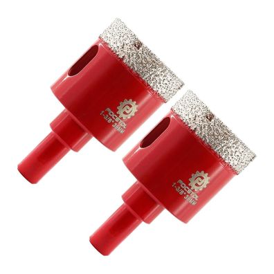 Focstol Diamant Bohrkrone 35mm, 2 Stück, Rundschaft für Fliesen, Keramik