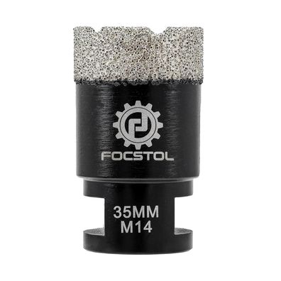 Focstol Diamant Fliesenbohrer 35mm M14 Gewinde für Porzellan, Keramik, Marmor