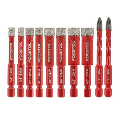 Focstol Diamant & Hartmetall Fliesenbohrer Set mit