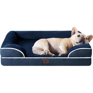 Eheyciga Orthopädisches Hundebett aus Memory Foam, 76x51cm, waschbar