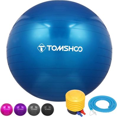 Tomshoo Anti-Burst Yoga Ball 55cm - Verdickt, Stabilität & Balance für Fitness