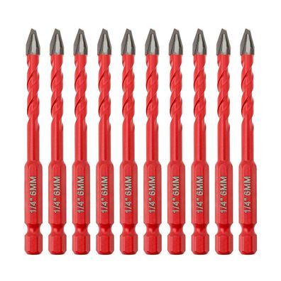 Focstol Exzenterbohrer Set mit Schrägem Kopf, 10 Stück 6mm, für Holz
