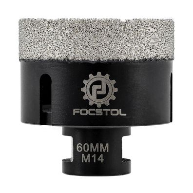 Focstol Diamant Fliesenbohrer 60mm M14 Gewinde für Porzellan, Keramik, Marmor