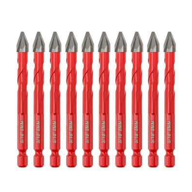 Focstol Exzenterbohrer Set 10 Stück, 8mm, mit Schrägem Kopf und