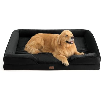 Bedsure Orthopädisches Hundebett Ergonomisches Hundesofa 134x106 cm mit