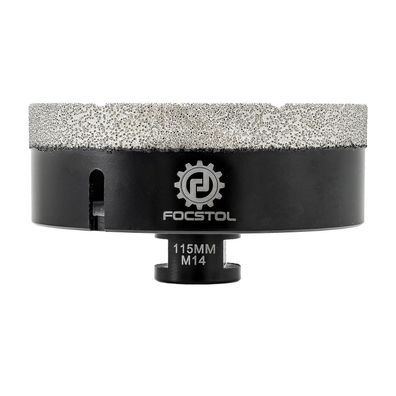 Focstol Diamant Fliesenbohrer 115mm M14 Gewinde für Porzellan, Keramik, Marmor